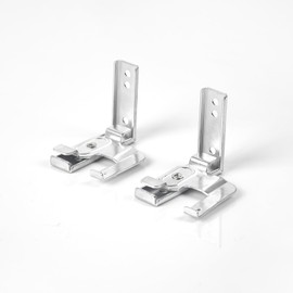 Metal Swivel Bracket for 2"(50mm) Venetian Blinds - L-Shaped Lock Brackets, High Profile Swivel Mounting Bracket for Wall&Ceiling Wooden Venetian Blinds - 4-Pack