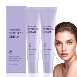 2PCS Facial Hair Removal Cream,Effective Quick Hair Removal,Upper Lip Hair Removal,Gentle Face H/air Removal Cream,Moisturizing Painless Hair Re/moval Cre/am,Delay H/air Growth,Ha/ir Remover for Women