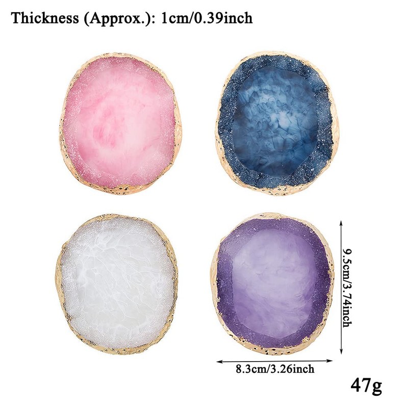 AKOAK 1 Pack Phnom Penh Resin Crystal Agate Palette Nail