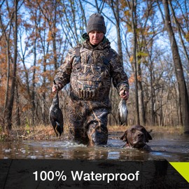 TIDEWE Chest Waders, Hunting Waders for Men Next Camo Evos with 800G Insulation, Waterproof Cleated Neoprene Bootfoot Wader, Insulated Hunting & Fishing Waders (Size 13)