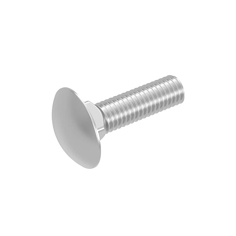 SECCARO M10 x 40mm Carriage Bolt Stainless Steel V2A VA