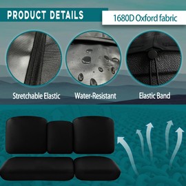 YONQIFON UTV Uforce Seat Covers 1680D Oxford Compatible with CFMOTO Uforce 1000 2019-2024,CFMOTO Uforce 1000 XL (Front Seats) 2022-2024,Water-Resistant UTV Seat Covers Accessories