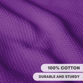 Artoid Mode 100% Cotton Purple Waffle Weave Kitchen Dish Cloths, 12x12 Inch Ultra Soft Absorbent Quick Drying Kitchen Dish Towels Set of 6