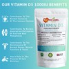 Vitamin D3 Tablets 1000IU, 30 Vitamin D Supplement Tablets (1