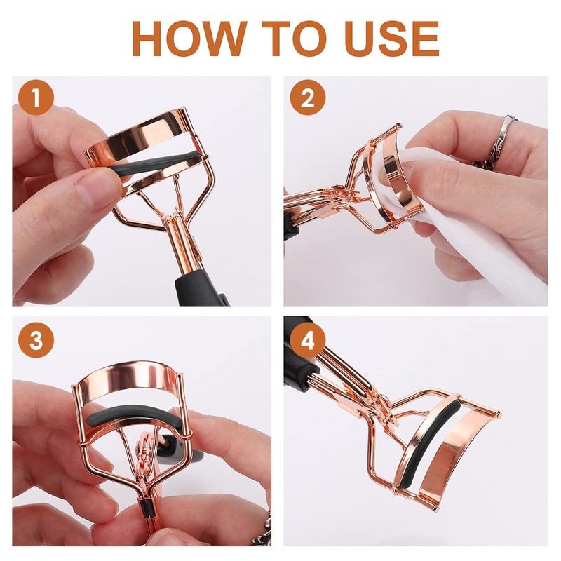 Sibba 50 Pieces Eyelash Curler Pads, Curler Refills Eyelash Refill