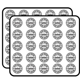 New Delhi India Grunge Rubber Stamp Travel Art Decor Sticker for Scrapbooking, Calendars, Arts, Kids DIY Crafts, Album, Bullet Journals 50 Pack