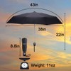 Allfourior Automatic Small Mini Compact Travel Umbrella Lightweight Portable Parasol