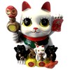 Betterdecor Feng Shui Maneki Neko Lucky Cat Coin Bank for