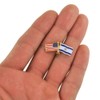 PinMart‘s USA and Israel Crossed Friendship Flag Enamel Lapel Pin