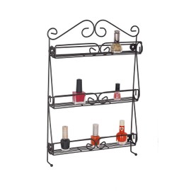 UNIWARE 19005 Professional Bronze Metal Nail Polish Mountable 3 Tier Organizer Display Rack