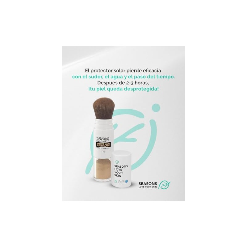 Seasons love your skin Protector solar en polvo FPS Tono