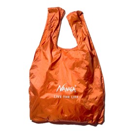 Nanga Pocket ECO Bag (LIVE THE LIFE) Eco Bag FREE BLACK GOLD (ORANGE)