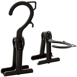 Orithani Skirt Clip, NEO Clip, Black, Made in Japan, Sandwich, Storage, Space Saving, Skirt Hanger, Cleaning, Women's (Pack of 5)