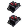 Gatuida 2pcs Circuit Breaker Blacksto e Blacw Black Color Power