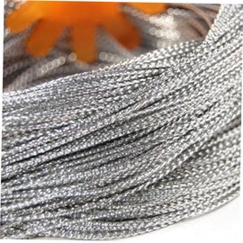 TEHAUX Multifunctional Silver Metal Jewelry Cord Yards Beading String for Necklace Bracelet Making and Craft Projects Versatile Beading Supplies