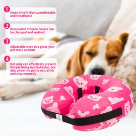 CuteBone Inflatable Recovery Dog Cone, Pet Inflatable Collar for After Surgery, Soft Protective Recovery Collar Dog Cone CAD-GWB01L