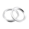 ACROPIX 57.1mm to 63.4mm Universal Car Hub Centric Rings Silver