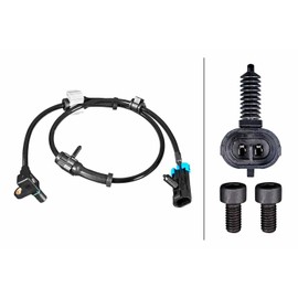 HELLA 6PU 358 217-401 Sensor Wheel Speed 2-Pin Cable 715 mm with Clamp