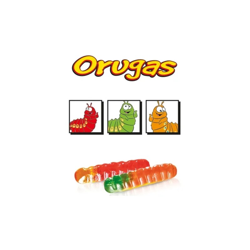 Gomitas Orugas 1kg Lucky Gummys Dulces