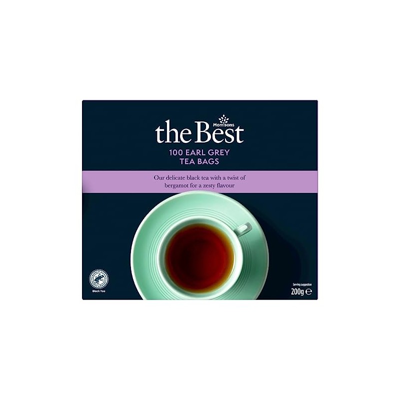 Morrisons The Best 100 Earl Grey Tea Bags 200g