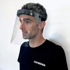 Carstens Full Face Shield, Disposable, Flexible Fit, Box of 30