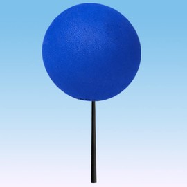 Coolballs Plain Blue Eva Foam Car Antenna Ball/Car Antenna Topper/Craft Ball (1.75" Inch Diameter) (Pack of 3)