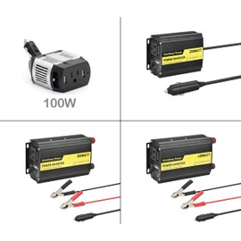 Goodway Power Compact and Lightweight Modified sine Wave Power Inverter DC12V to AC110-120V 60Hz with Rated Output Power 100W,200W, 300W, 400W for Choice((400, Watts)
