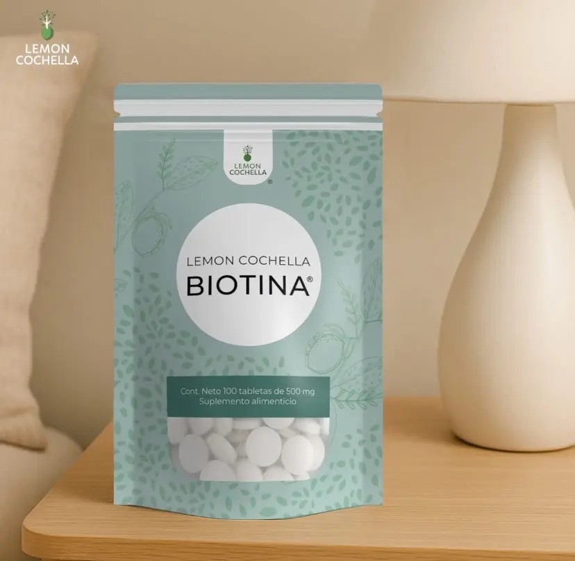 Biotina Lemon Cochella. 2 Bolsas -100 Tabletas
