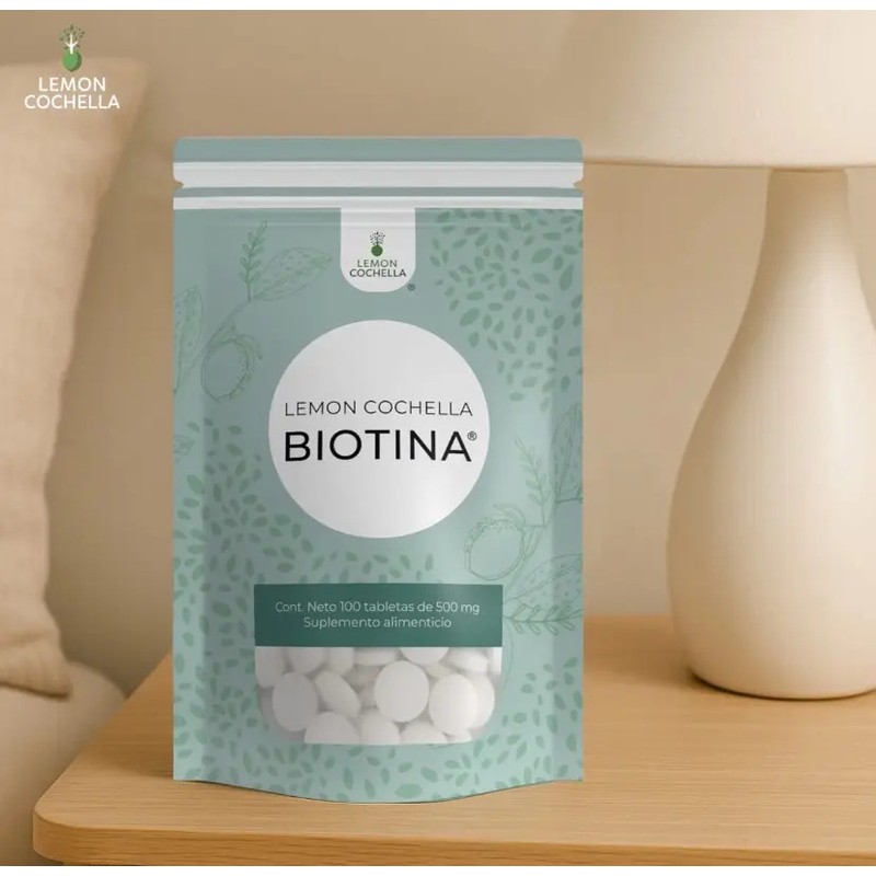 Biotina Lemon Cochella. 2 Bolsas -100 Tabletas