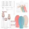 MyGadget Travel Set [14 Pieces] - Travel Bottles | Cream