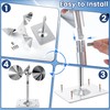 4 Pack Reflective Spinning Bird Deterrent, Wind Powered Aluminum Bird