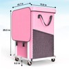 40 Gal(150L) High Grade Large Laundry Basket with Wheels, Rolling