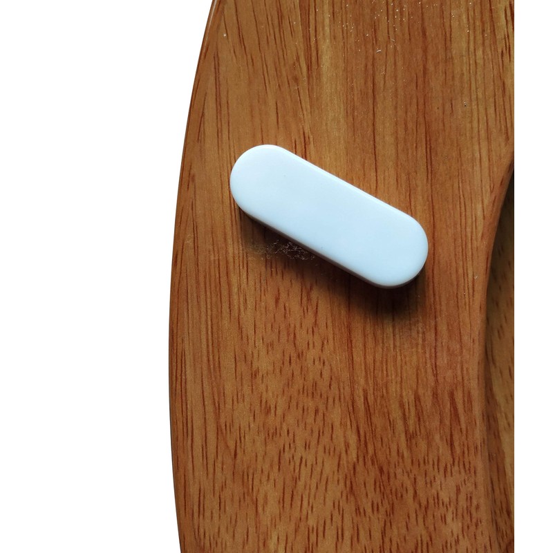 J&V Textiles Elongated Toilet Seat With Easy Clean & Change