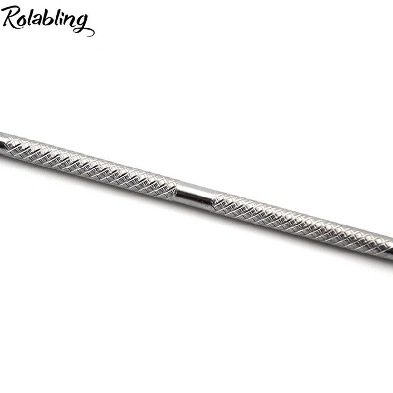 Rolabling Stainless Steel Makeup Spatula Double Sided Cosmetic Stirring Rod