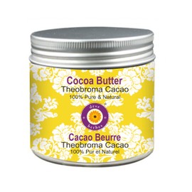 Deve Herbes Pure Cocoa Butter (Theobroma Cacao) 100% Pure Natural Therapeutic Grade 50gm