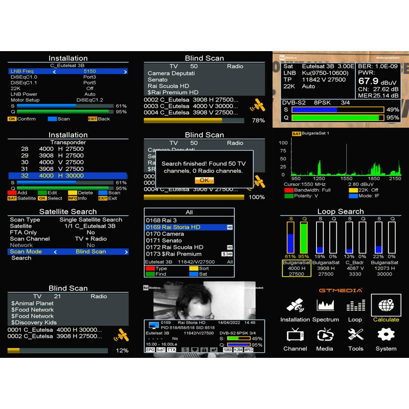 zmart V8 Finder2 DVB-S2 1080P Satellite Finder Digital FTA DVB-SS2S2X