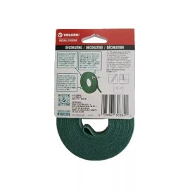 VELCRO Holiday Garland Tie for Decorations, Reusable Wrap, 30 Ft Roll, Green