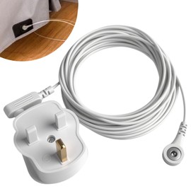 Universal Grounding Cord Cable with Standard UK Plug for Home and Office, 15 Feets Anti Static Earthing Grounding Line for Gronding Products Mats Sheets Blanket Pillowcase Strap Pad