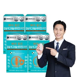 Nature Dream 뼈에 좋은 칼슘마그네슘비타민D아연 30정 4박스 Calcium Magnesium Vitamin D Zinc Good for Bones 30 Tablets 4 Boxes