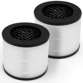 Ecofort H08 Replacement Filters Compatible with Himox H08 & H08P Air Purifiers, 4-Stage Filtration 2-in-1 Air Clean Premium Filter & Activated Carbon, 2-Pack