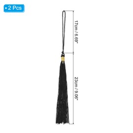 PATIKIL Tassel Graduation, 2 Pcs Graduation Cap Tassel for Graduation Cap Decorate Tassel Charm for Graduation Party Ceremonies Souvenir, Black