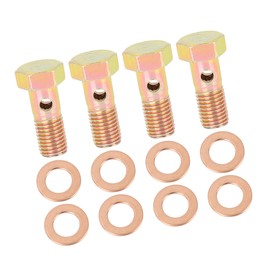 A ABSOPRO Banjo Bolt Brake Adapter with M8 Washers M8x1.0mm Metric Thread (Set of 4)