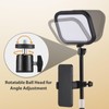 Ring Light with Stand, 360° Rotate Zoom Lighting for Computer,