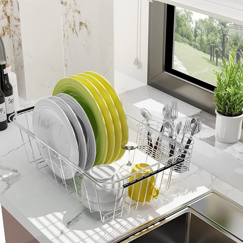 BTLATHA 304 Stainless Steel Drying Rack, Expandable, Adjustable Inside The