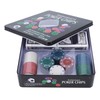 100PCS Poker Chips Cards with Portable Carrying Case for Texas