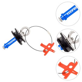 Kisangel Chain Tensile Protector Bike Chain Tensioner Guard Keeper Chain Fixer Bicycle Chain Bike Accessories Chain Stopper Chain Holder Chain Washer Black Aluminum Alloy