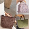 4 Pcs Leather Crochet Bag Bases, 8 Pcs D Shape