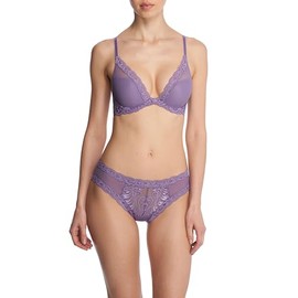 Natori Women's Feathers Contour Plunge, Purple Haze