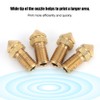 3D Printer Accessories UM3 Extruder Brass Nozzle 0.4mm for 3.0mm