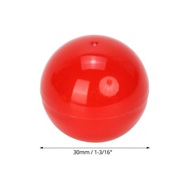 QWORK® Pack of 50 Lottery Hollow Balls 3 cm 5 Colours Raffle Balls Small Fillable Balls for Party Favors